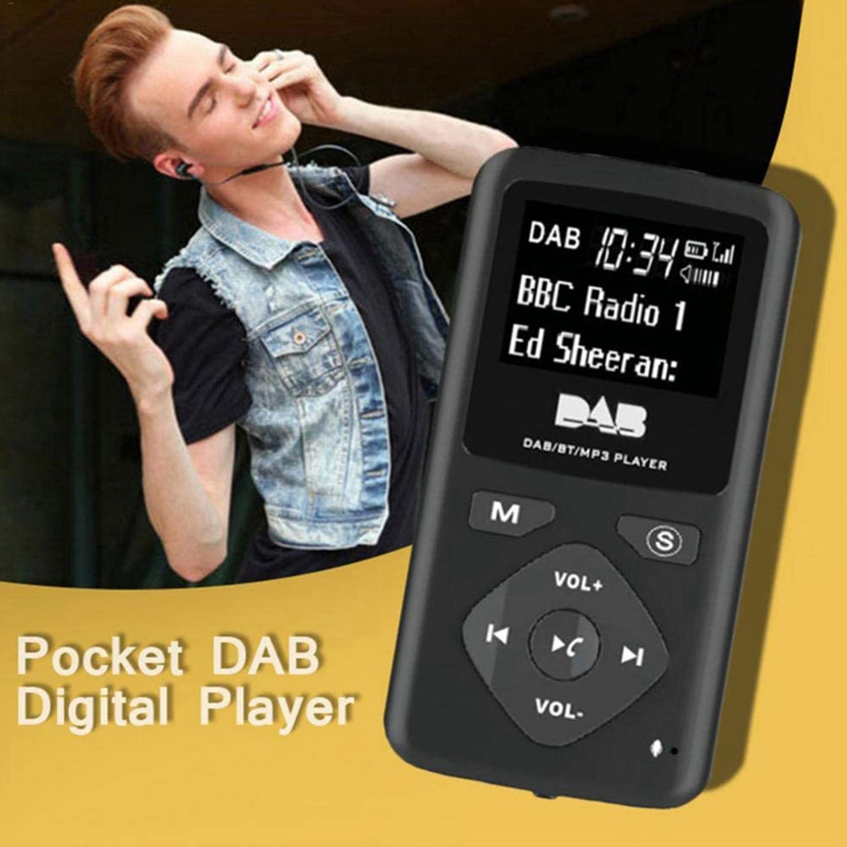 2X Radio Digital/Bluetooth 4.0 Bolsillo Personal FM Mini Radio Portátil Auricular MP3 Micro-USB para El Hogar