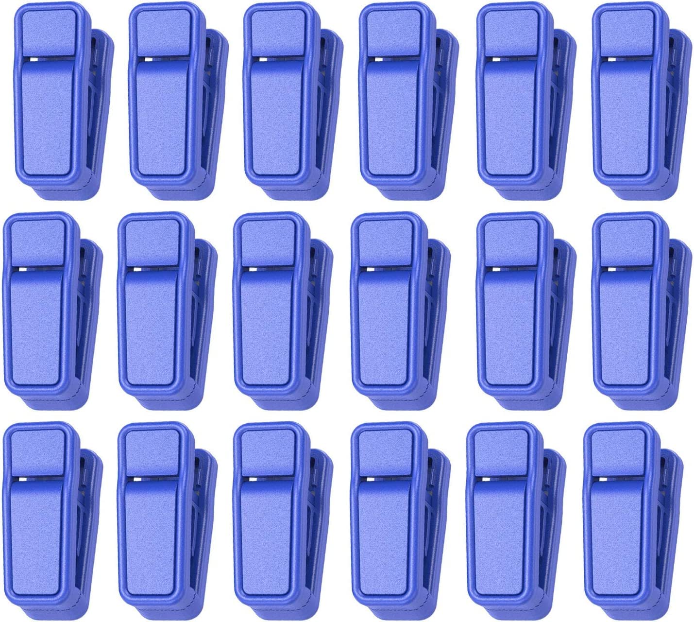 HOMEERR Plastic Baby Hanger Clips, Slim-line Finger Clips Set Clothes Hanger Velvet Hanger (Blue, 40)