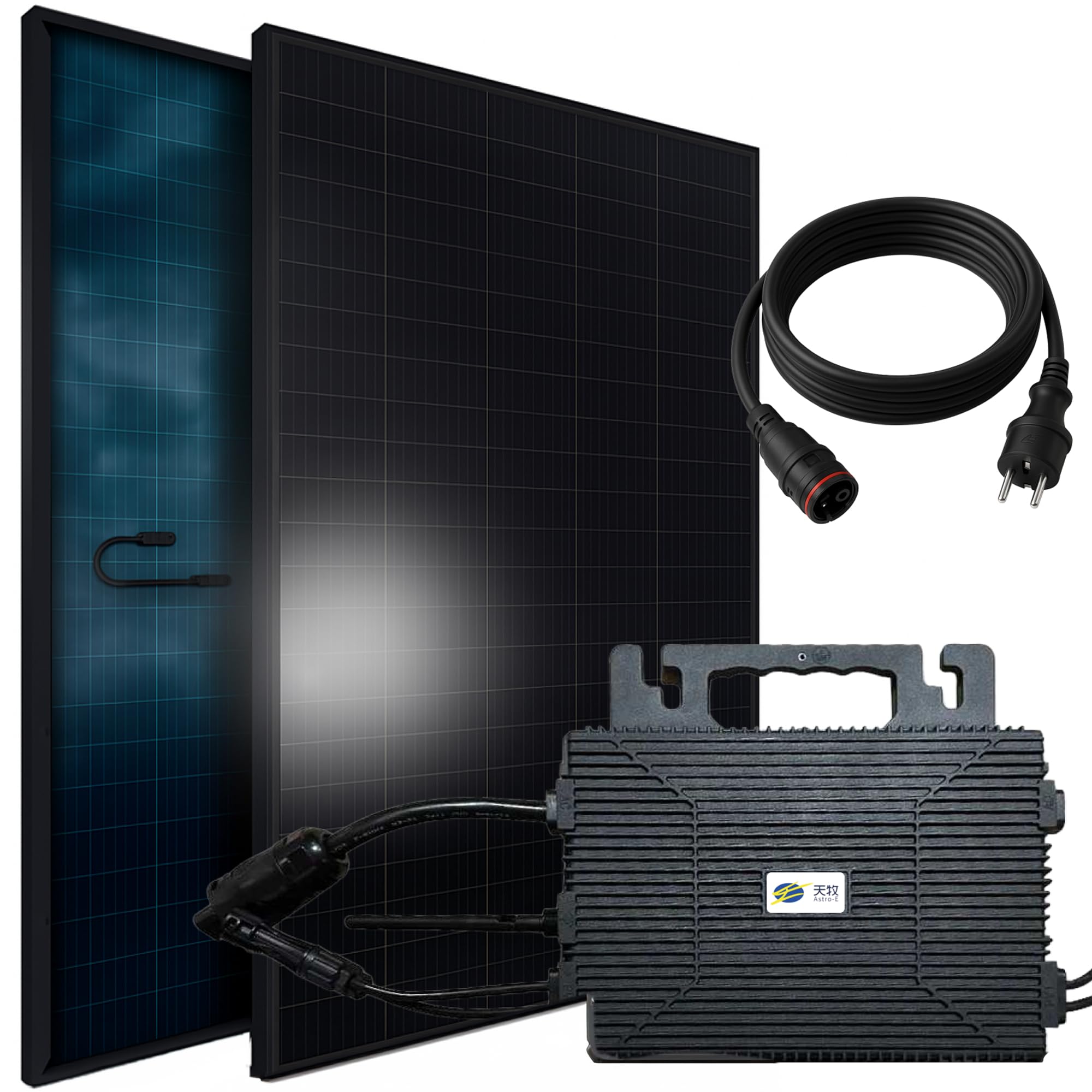 SUNNIVA Balkonkraftwerk Balkonkraftwerk 1144W/800W komplett Steckdose