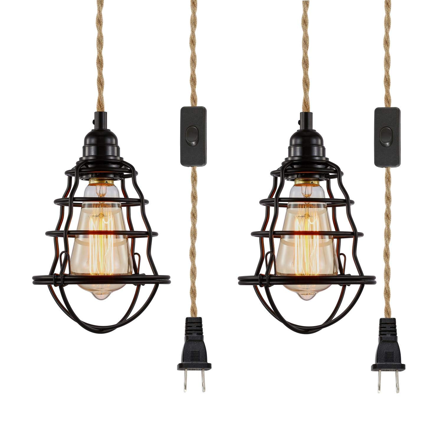 Buy Plug in Pendant Light Hanging Lights with Plug in Cord Ceiling