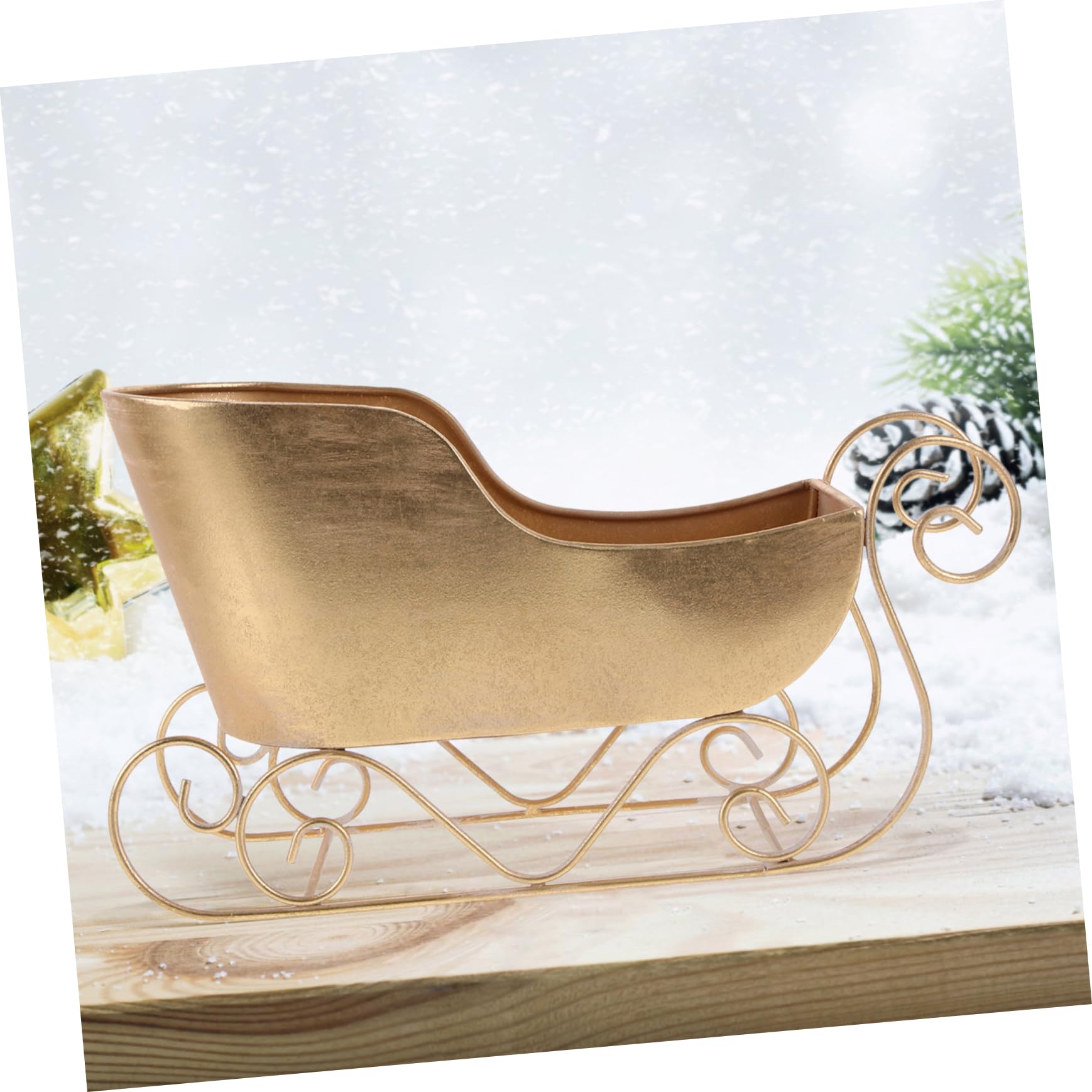 Schlittenornament Aus Eisen Für Weihnachtsdeko Dekoration Zuhause Kreativ Schmuck Für Feste Modell