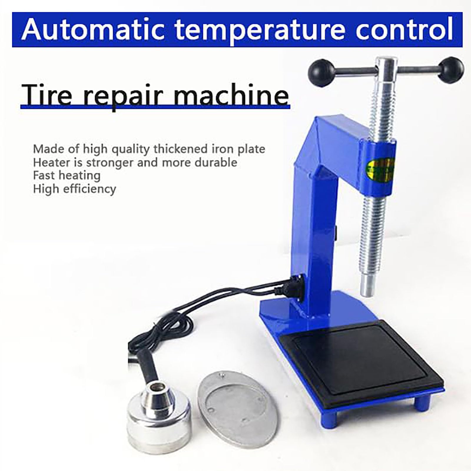 Macchina automatica per la riparazione di pneumatici, corpo in metallo, manovella regolabile, 140-165 ℃, < 7 minuti di cura, per pneumatici di auto e camion