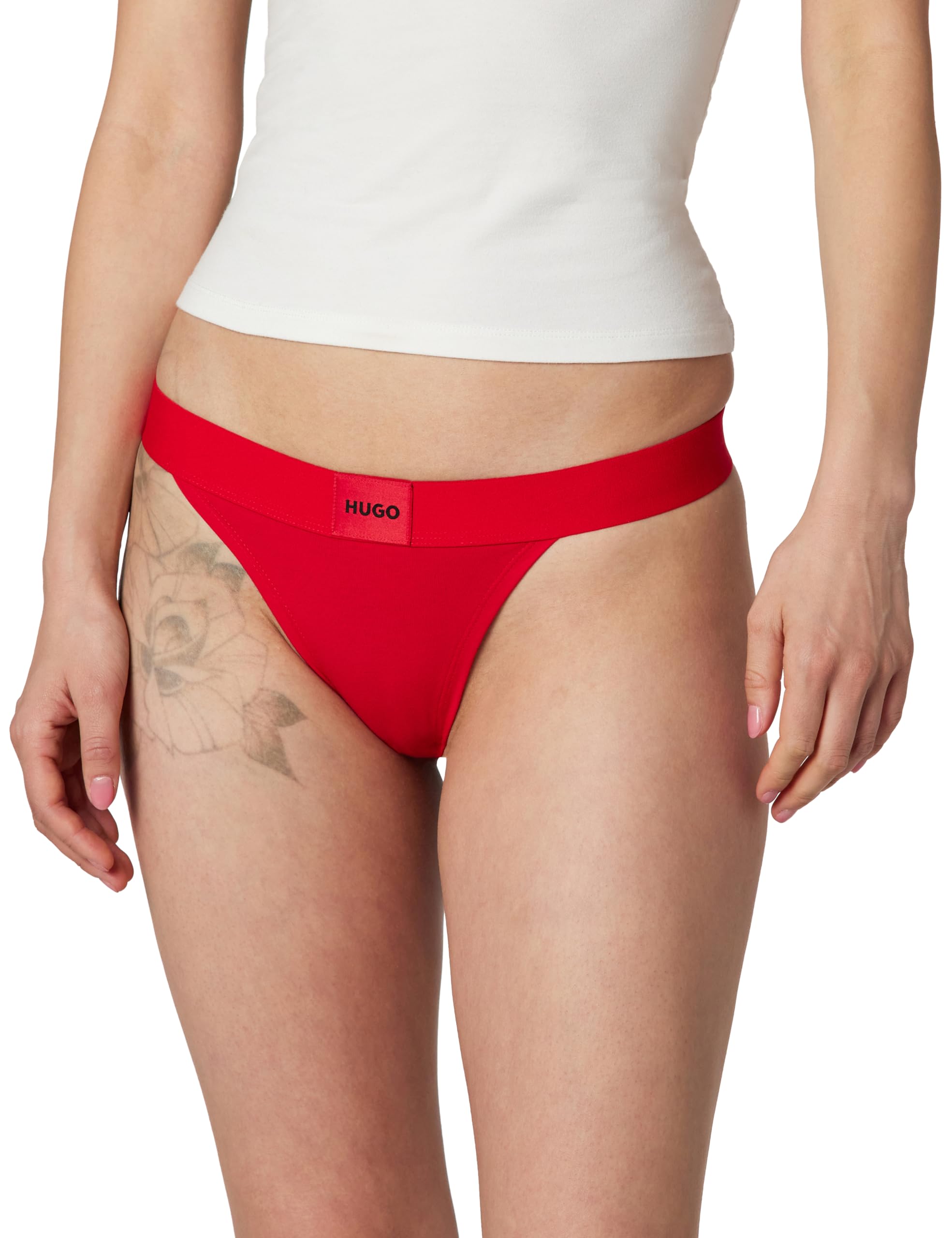 HUGO Women's Red Label String Thong, Candy Red, XS