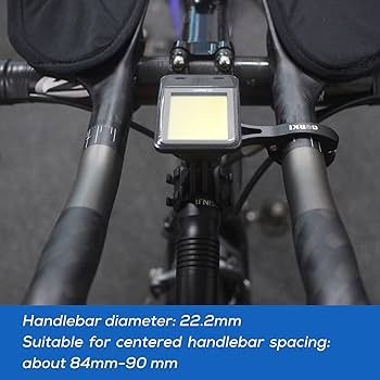 Aero Bar Bike Mount - Fit For Road Cycling 22.2mm & 22.4mm Handlebars, Compatible With Bike GPS Computers - Garmin, Wahoo, Bryton, Cateye, GoPro Full Range & Flashlight