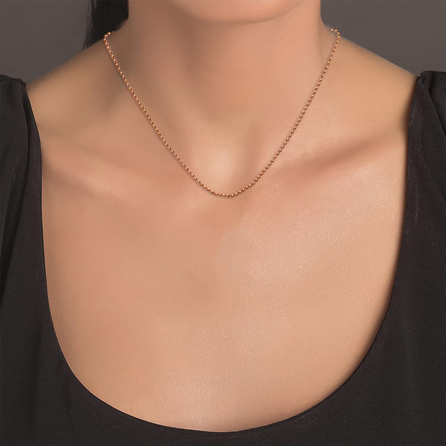 Women's 14k Gold Bead Chain
