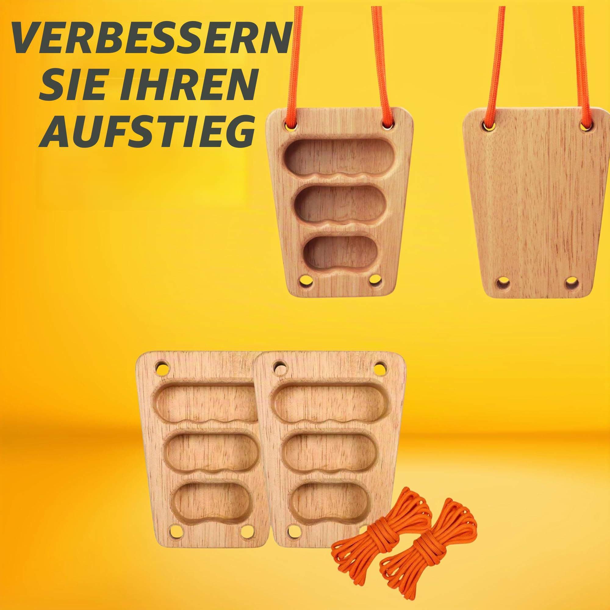 Tragbares Trainings-Fingerboard Klettern | Mehrzweck-Kletterboard aus Holz | Erhöhen Sie Ihre Kraft und verbessern Sie Ihre Klettertechnik | Klettergriffbrett | Klettergriffe