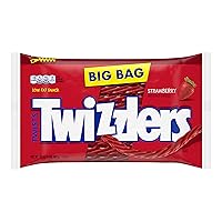 Vista 3 de Twizzlers Twists sabor fresa de regaliz estilo caramelo masticable, bolsa grande de 32 oz