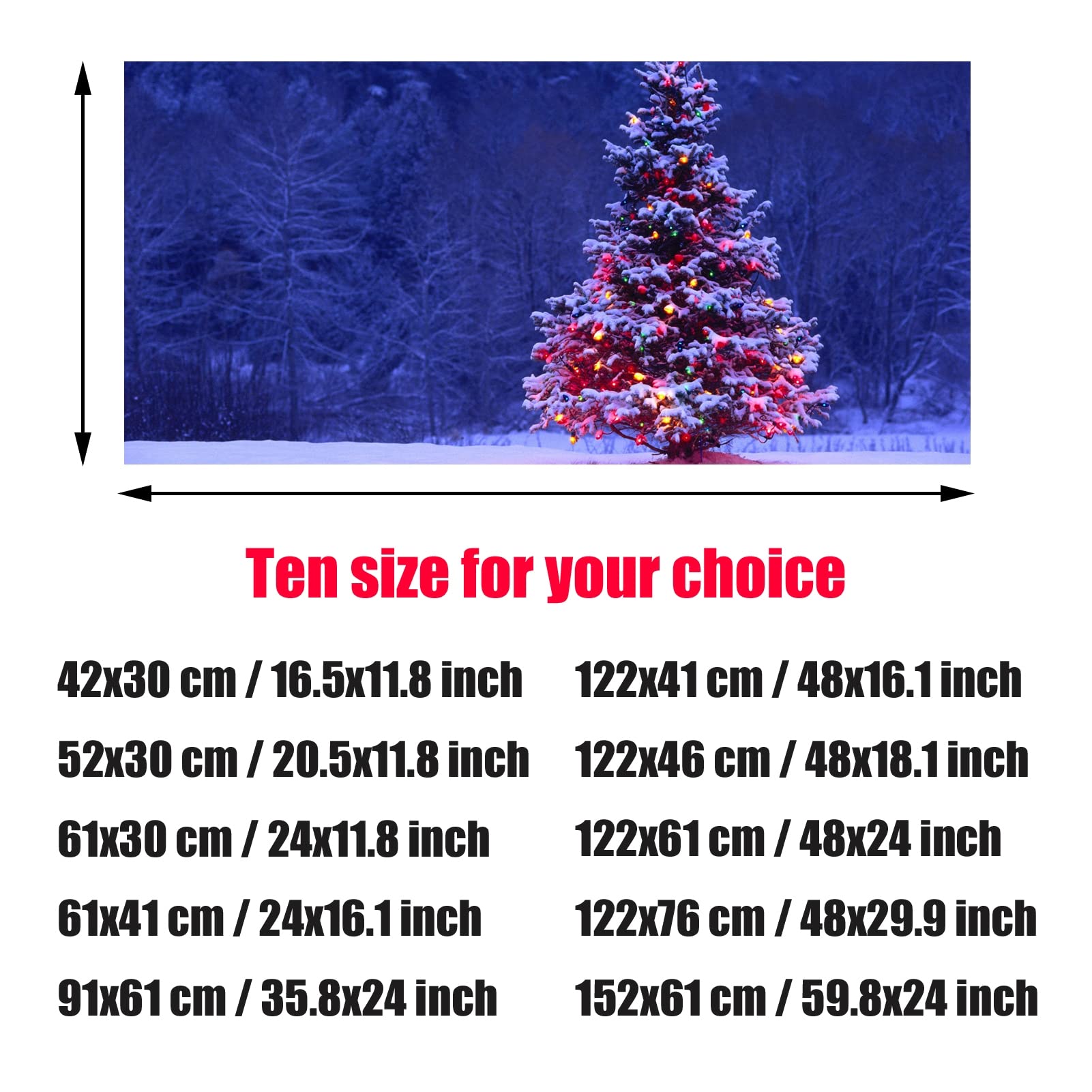 BAHULA Świąteczny plakat do akwarium, choinka akwarium dekoracja tła 3D PCW samoprzylepna tapeta do akwarium dekoracja akwarium 122 x 76 cm
