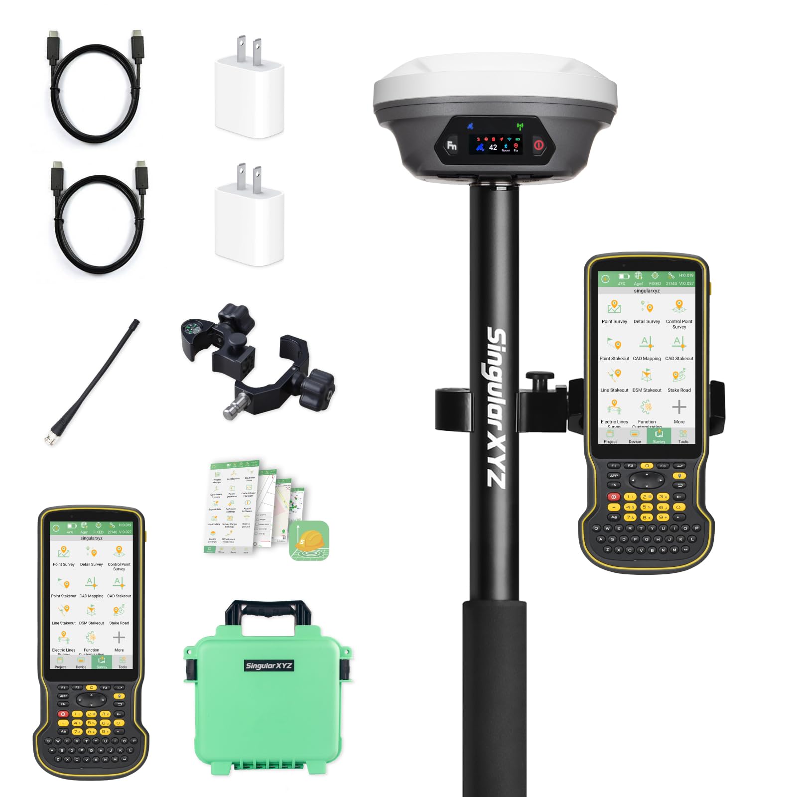 Amazon.com: SingularXYZ E1 Pro RTK GNSS Surveying Equipment, GNSS