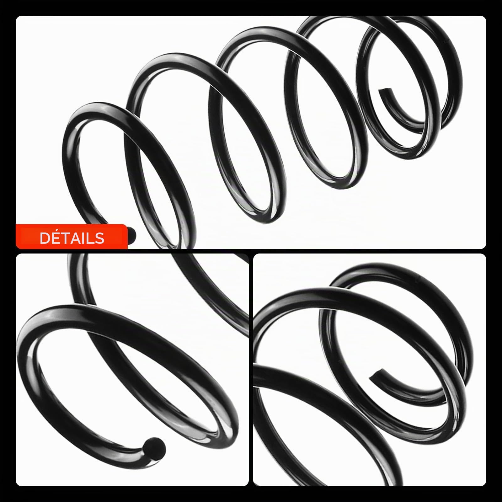 Frankberg 2 ressorts de suspension pour essieu avant 8200275459 | Compatible avec: Clio III BR0/1 CR0/1, Clio III Grandtour KR0/1