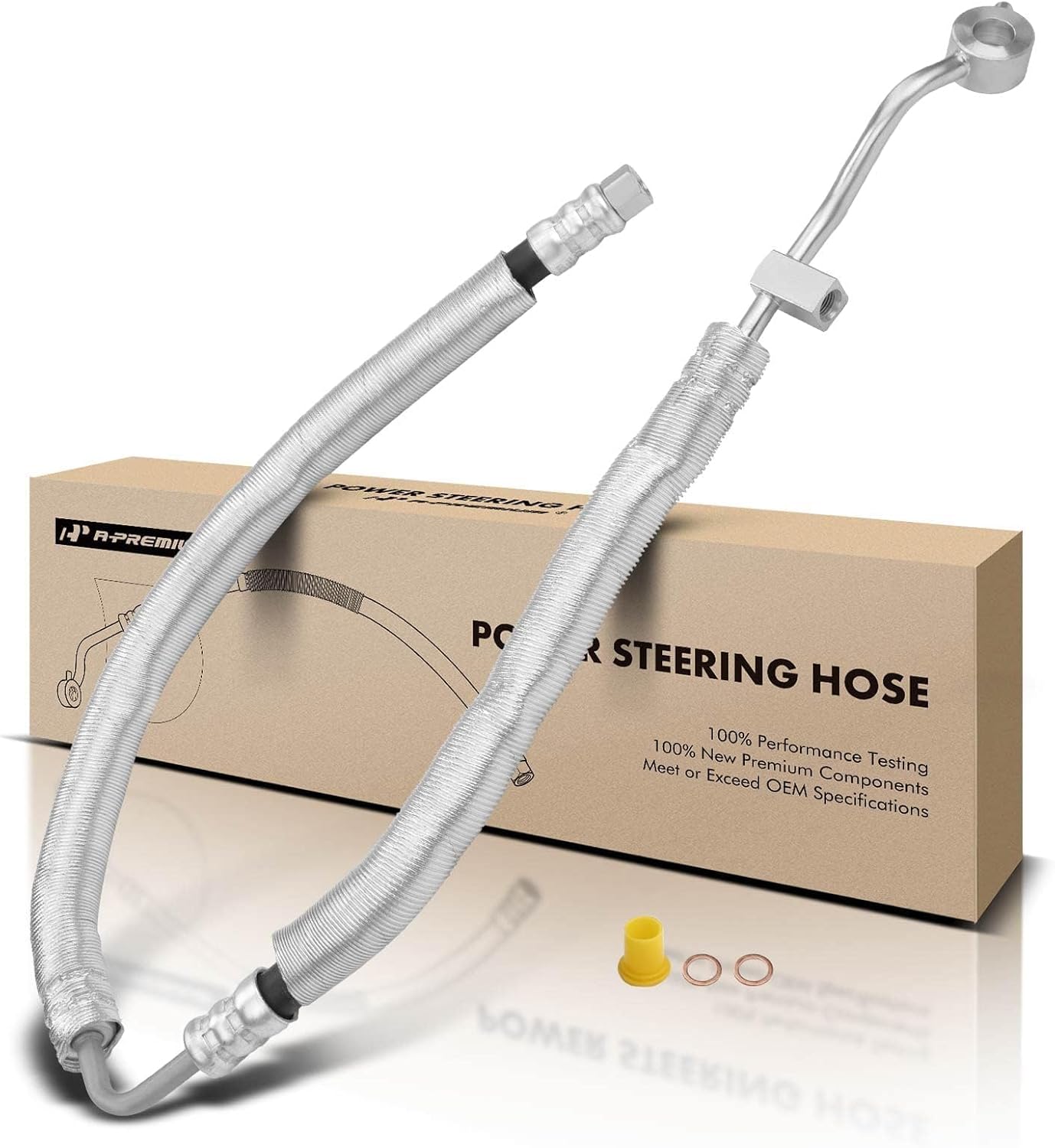 A-Premium Power Steering Hose Pressure Line Hose Assembly Compatible with Hyundai Sonata 2006-2010 V6 3.3L From Pump