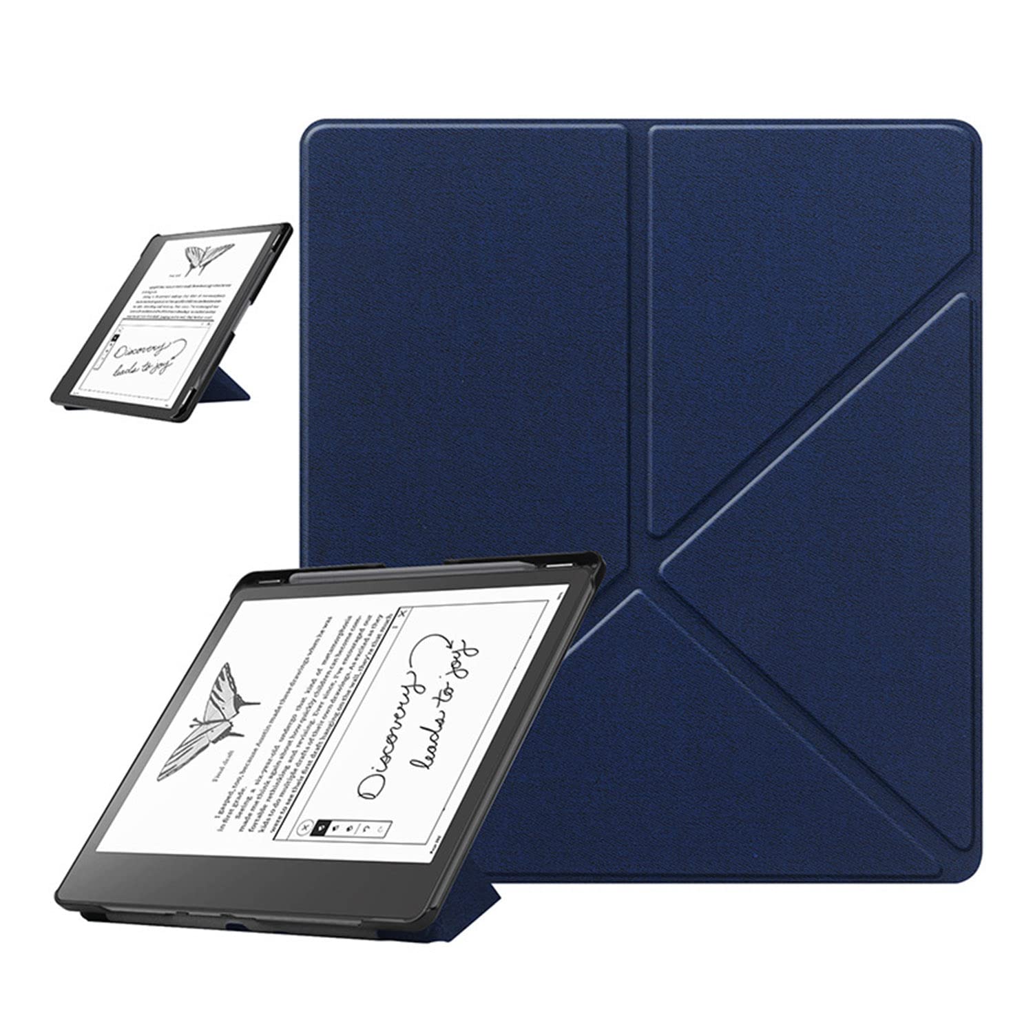 Lukione Compatible with Kindle Scribe (2022/2024 Released) 10.2 Inch Case, Cover with Automatic Wake/Sleep Function, –Multi-Viewing Angles (Blue)