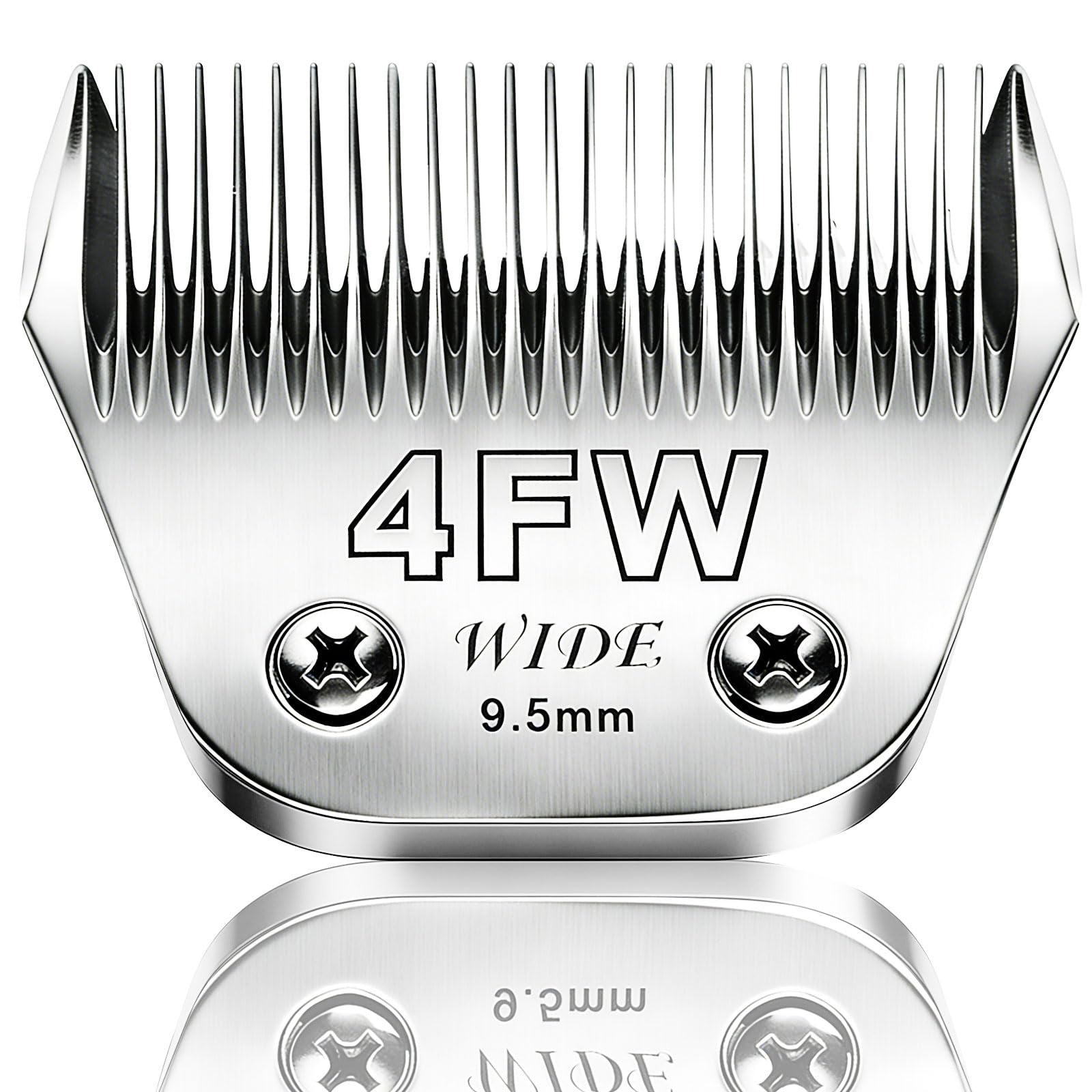 AUDOC 4FW Wide Blade Pet Grooming Clipper Blades for Andis,Oster A5,Wahl km10 Clippers