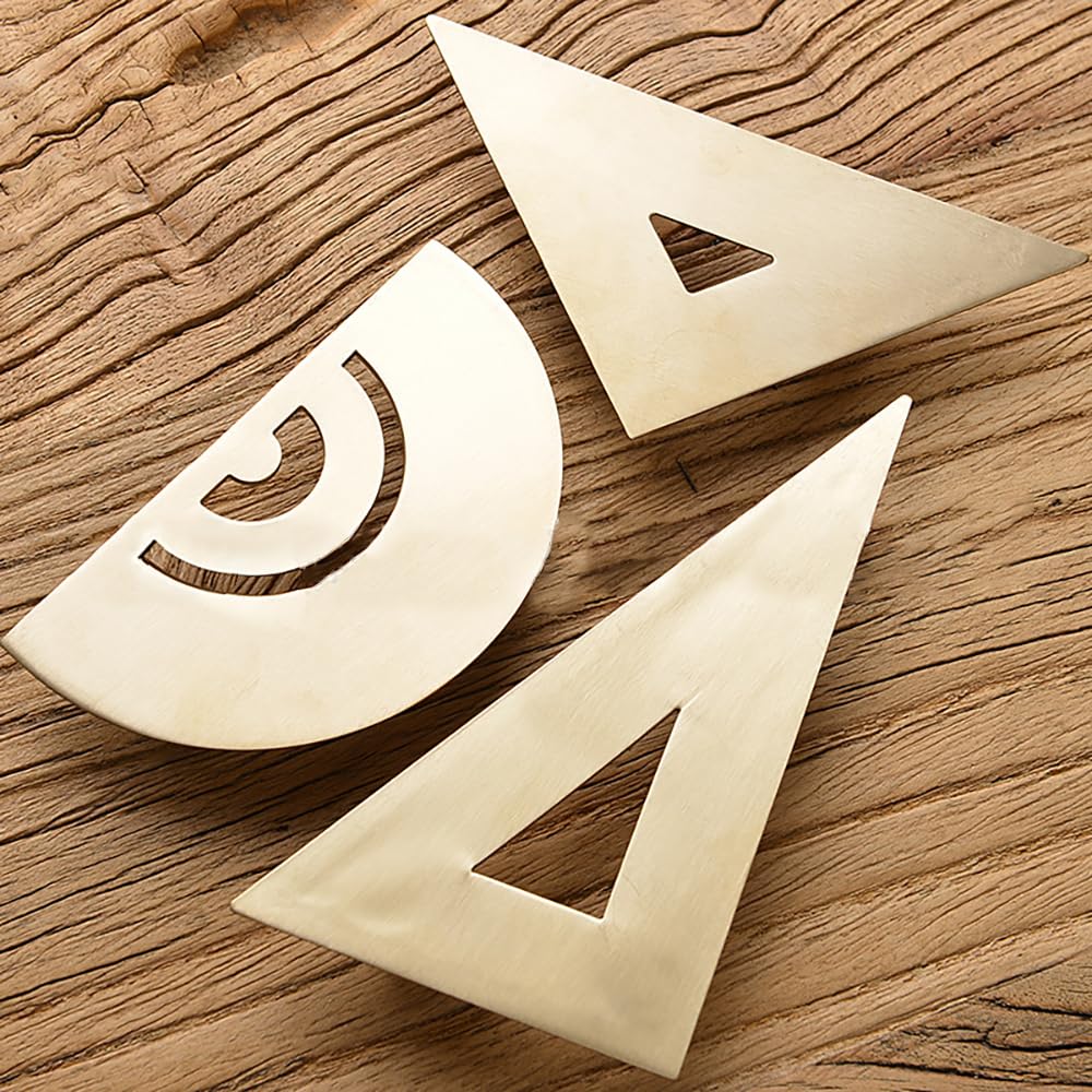 4 stuks aluminiumlegering liniaalset, wiskunde, geometrie gereedschap, ideaal voor het