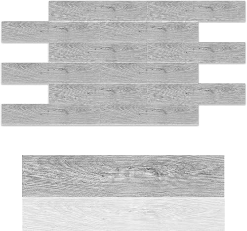 Miniatura 4 de Avant Decor  8 azulejos  Rectángulo compuesto de piedra  Azulejos de cocina para despegar y pegar  Azulejos de pared para pegar  Fácil instalación