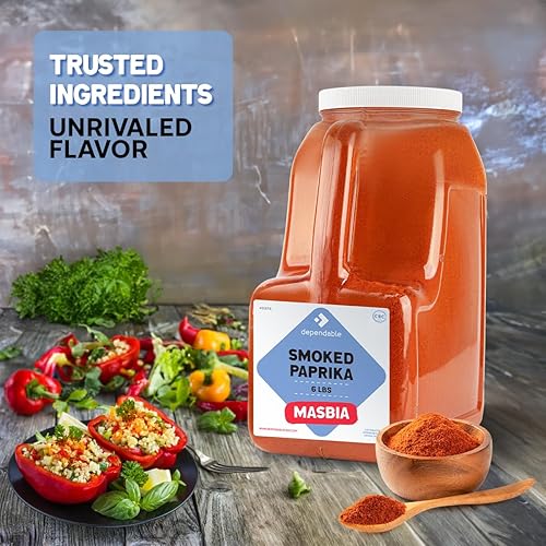 Miniatura 6 de Dependable Food Pimentón dulce ahumado de 6 libras  Condimento español a granel, pimentón kosher para chefs y entusiastas de la culinaria  Natural,