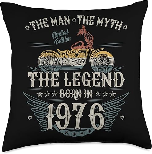 1976 vintage birthday retro Limited Edition men woman gift Throw Pillow