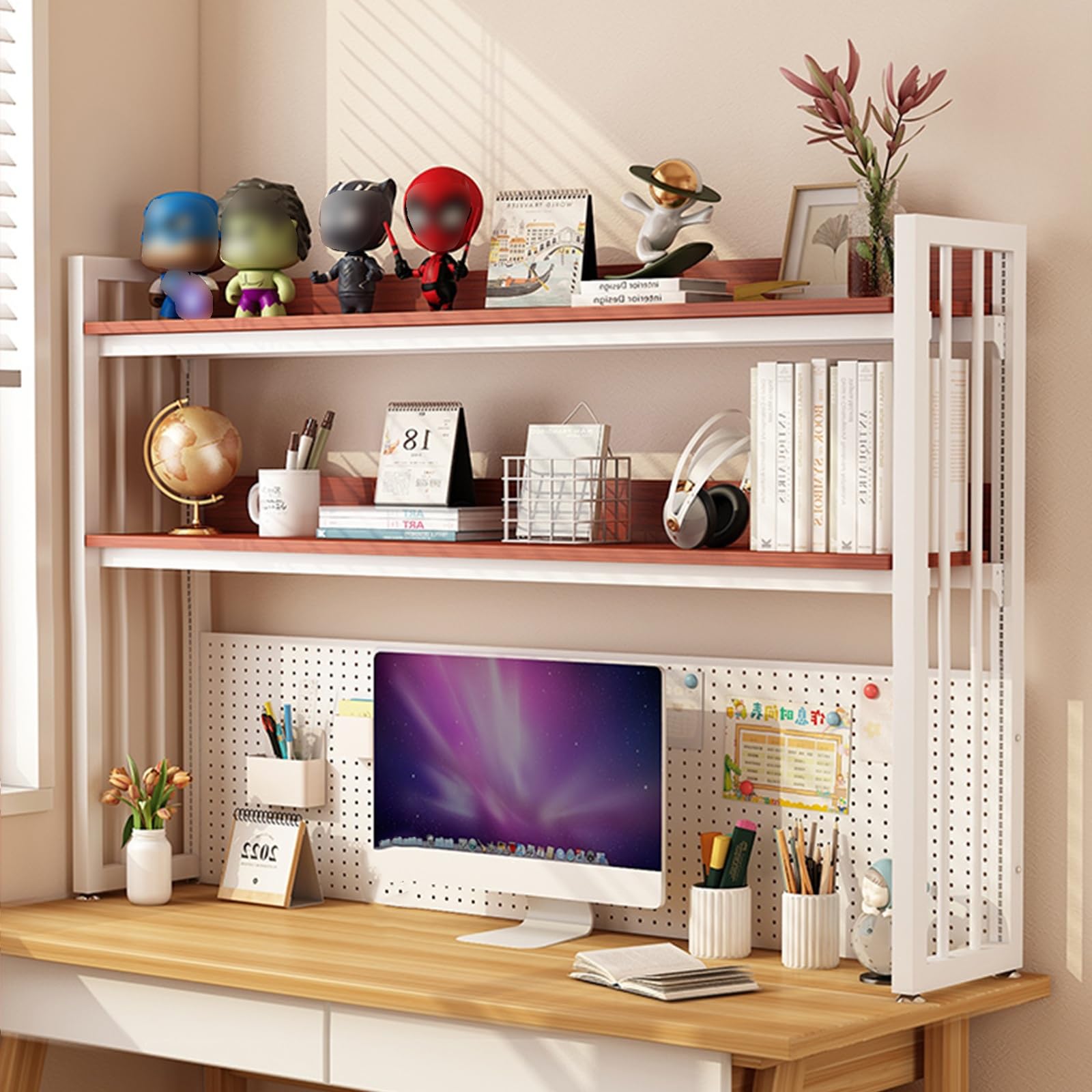 Amazon.com: ZKTDJ 2 Tier Adjustable Office k Shelf Organizer