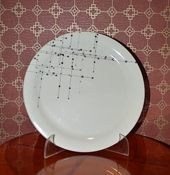 Exclusive Melamine Dinner Plate with Premium Design Full Size Plate (11 inches) (4014 Binary) (Greater Than 10