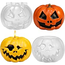 Halloween Candle Molds, 2 Pack Ghost Face Pumpkin Candle Molds