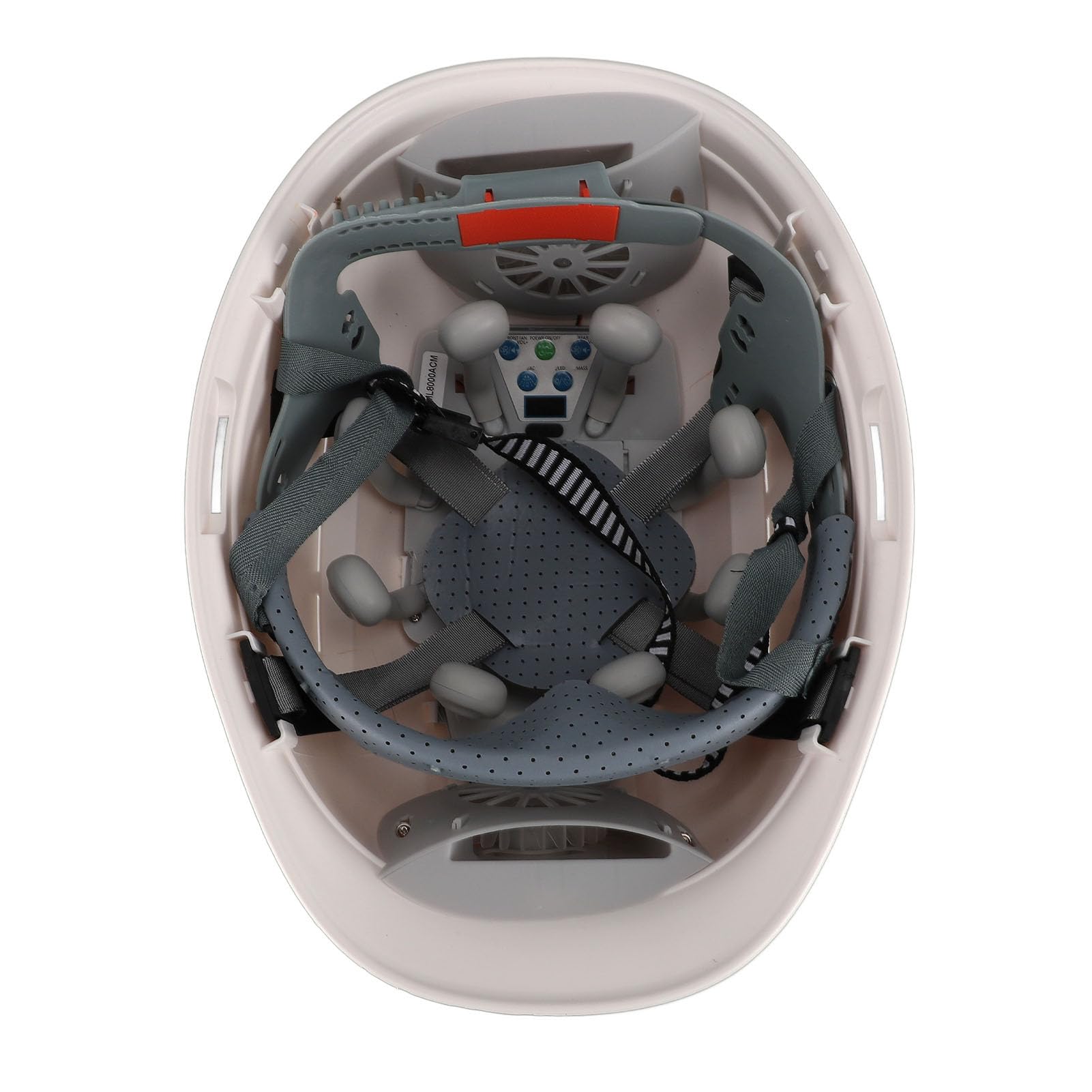 Trabajador de la Construcción Casco 8000mAh Solar Doble Ventilador Masaje Enfriamiento Casco de Seguridad Equipo de Seguridad Laboral