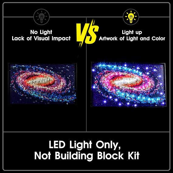 LED Light for Lego 31212 Milky Way Galaxy Set, Light Kit Compatible with Lego 31212 Building Blocks Model, Model Set Not Included