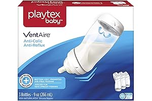 Playtex Baby Ventaire Anti-Colic Baby Bottle, BPA-Free, 9 Ounce (Pack of 3)