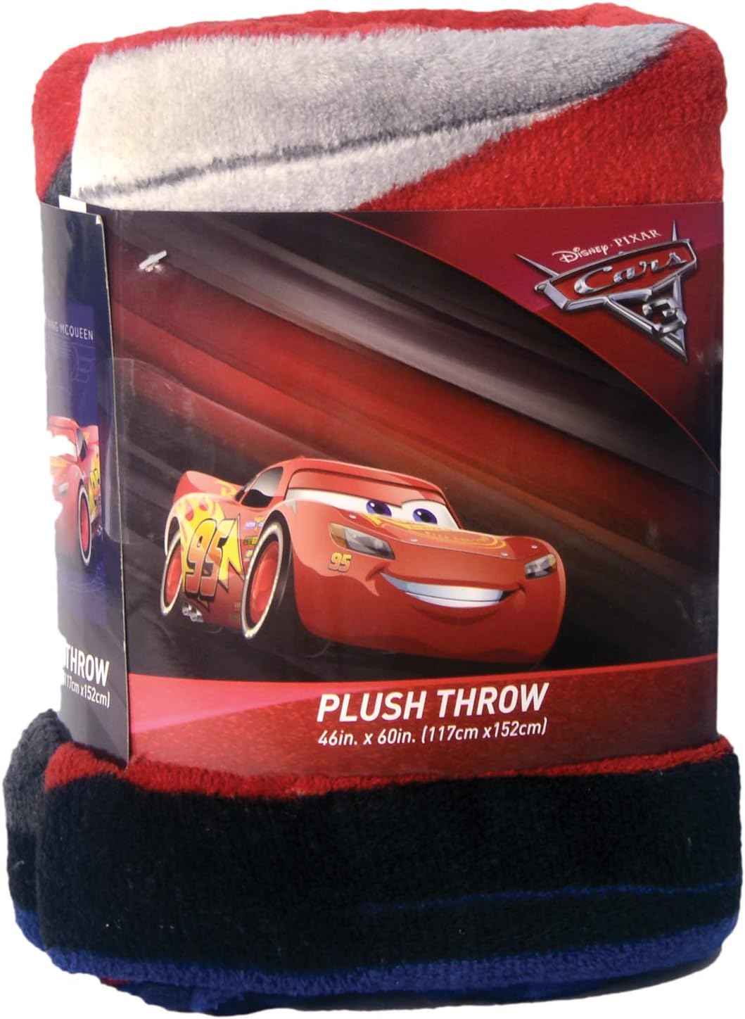 Disney Cars Lighning Mcqueen Flannel Blanket For Kids| All-Season, Ultra Soft, Fade Resistant (Official Disney Product)
