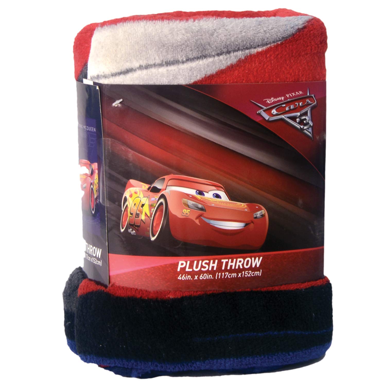 Disney Cars Lighning Mcqueen Flannel Blanket For Kids| All-Season, Ultra Soft, Fade Resistant (Official Disney Product)