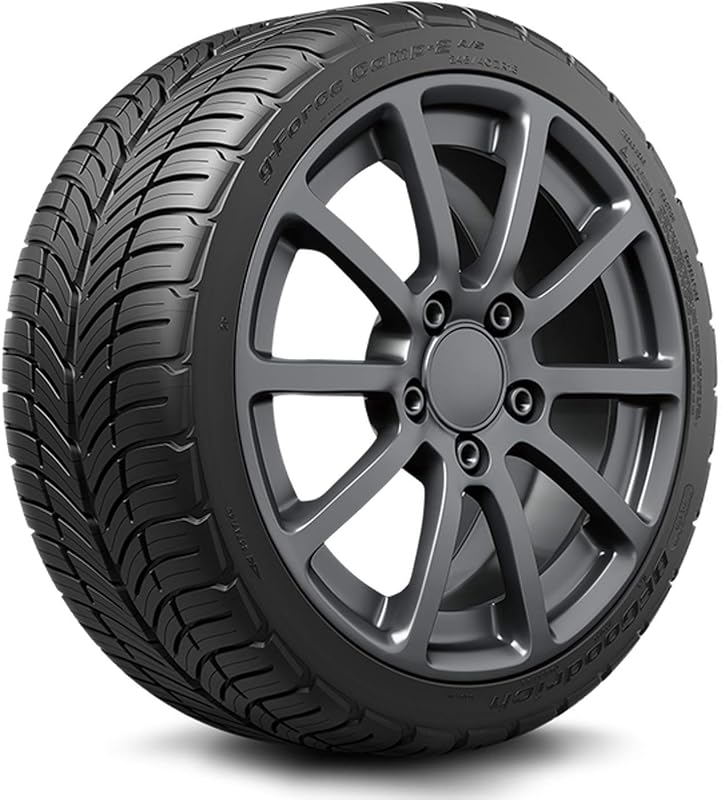 BFGoodrich G-Force Comp-2 A/S Plus All-Season Radial Car Tire for Ultra-High Performance, 245/50ZR16 97W | Passenger High Performance All Season Traction 97W Rated Standard Load Radial Construction Black Sidewall Tire