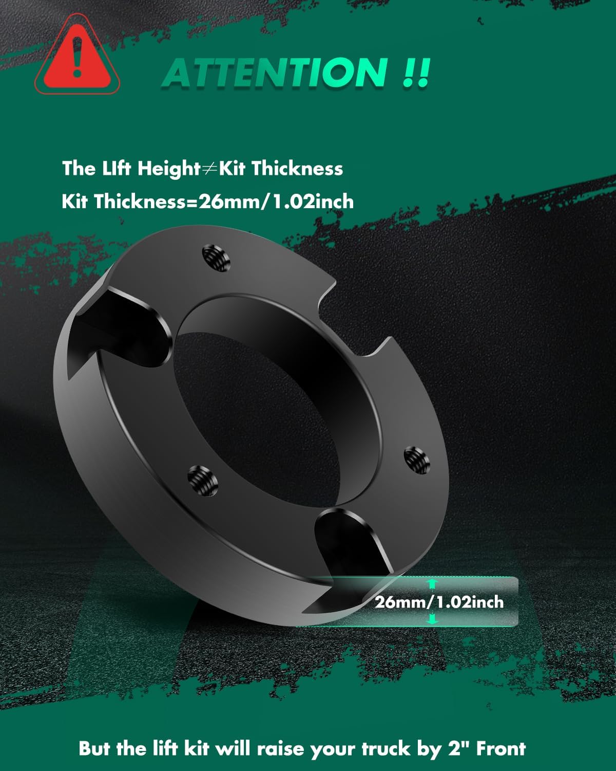 SCITOO Lifts 2 inch Front Leveling lift kit for Toyota 2000-2006 Lift Strut Spacer Compatible for Toyota Tundra 3.4L 2000-2004 Front Lift Spacers