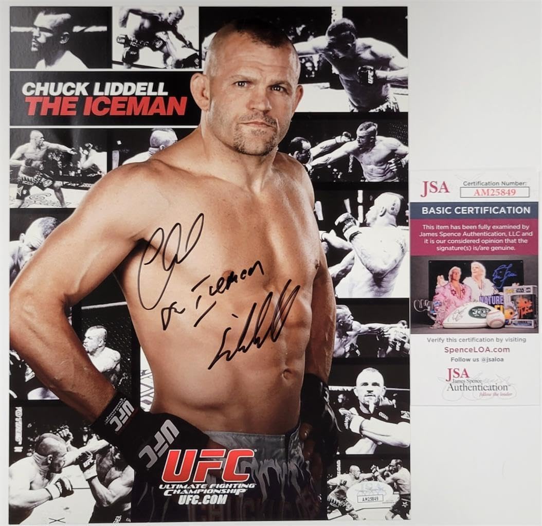 Chuck Liddell The Iceman signed 8.5x11 Photo UFC MMA autograph