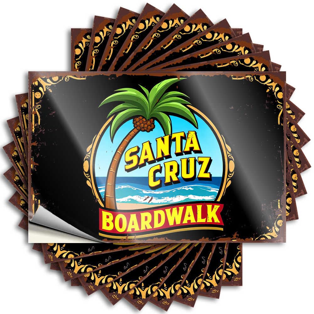 Boys Tattoos - Bookish Math Cover Santa Cruz Boardwalk: A Tropical Paradise By The Sea(12X18CM)