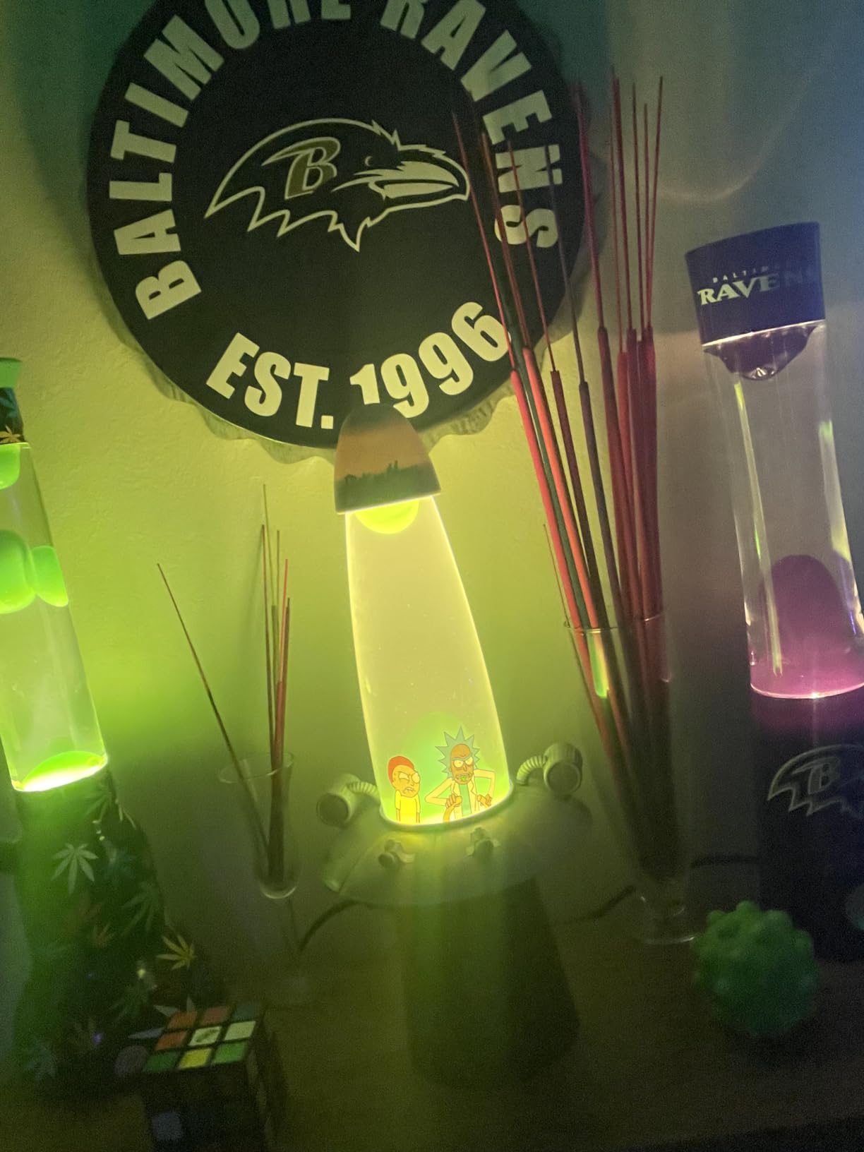 Rabbit Tanaka Rick & Morty Space Cruiser Motion Lamp Home