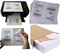 Vista 21 de MFLABEL 2x4 Shipping Labels - 25 Sheets (250 Labels) for Laser & Inkjet Printers, 10-UP FBA Address Stickers, Matte White Self-Adhesive Mailing