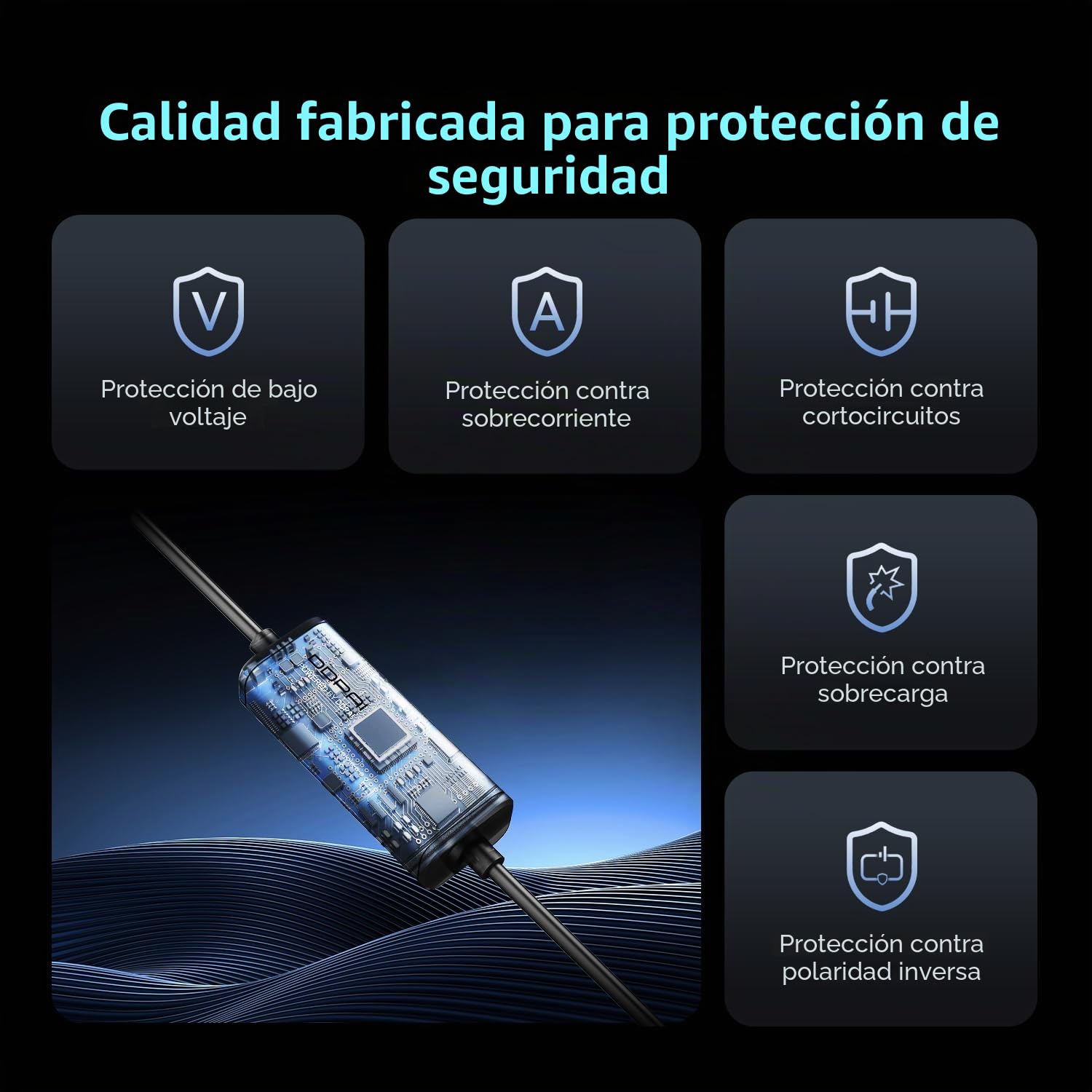 DDPAI Kit Hardwire USB-C para Dashcam | Monitorización Estacionamiento 24h | Convertidor 12V/2A a 5V/3A 3m | Compatible con Z50 Pro/Z60/Z60 Pro/Z90 Pro/Z90 Master
