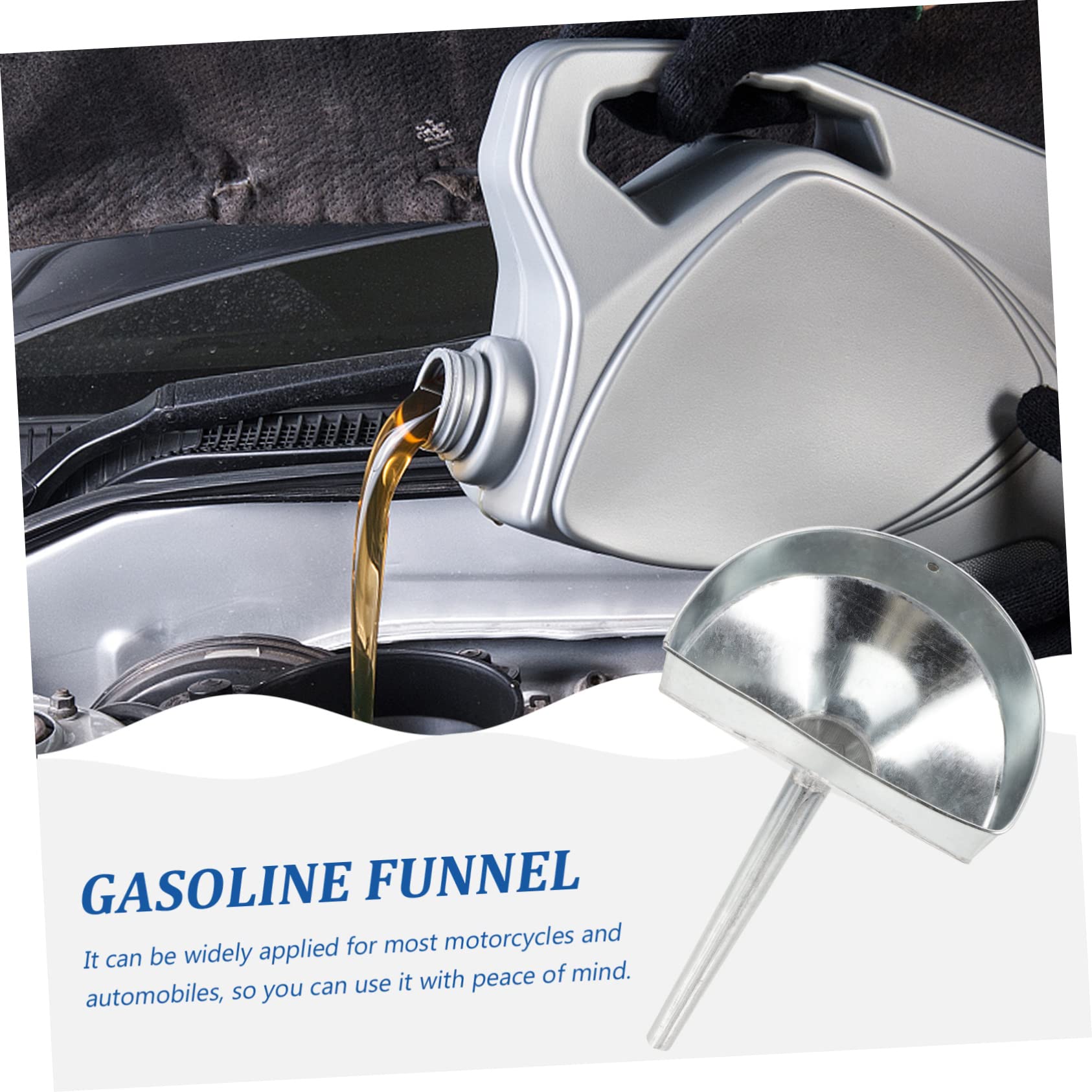 PLAFOPE Embudo De Aceite De Transmisión Hierro Embudo Para Coche Aceite De Moto
