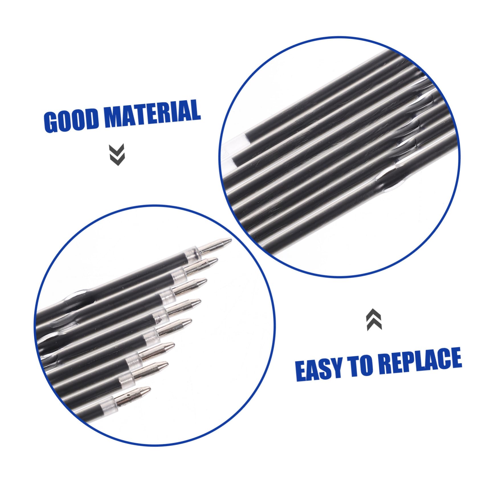 5 Set Premere La Ricarica Della Penna A Sfera Gel Per Penne Nere Ricariche Penna A Punta Fine Evidenziatori Penne Gel Evidenziatore Marcatori Penne A Sfera Marcatore 100 Pezzi * 5