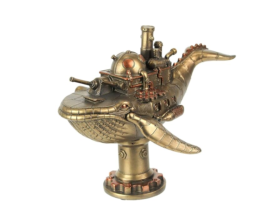 Amazon.co.jp: Zeckos アンティークブロンズ仕上げ ブルークジラ