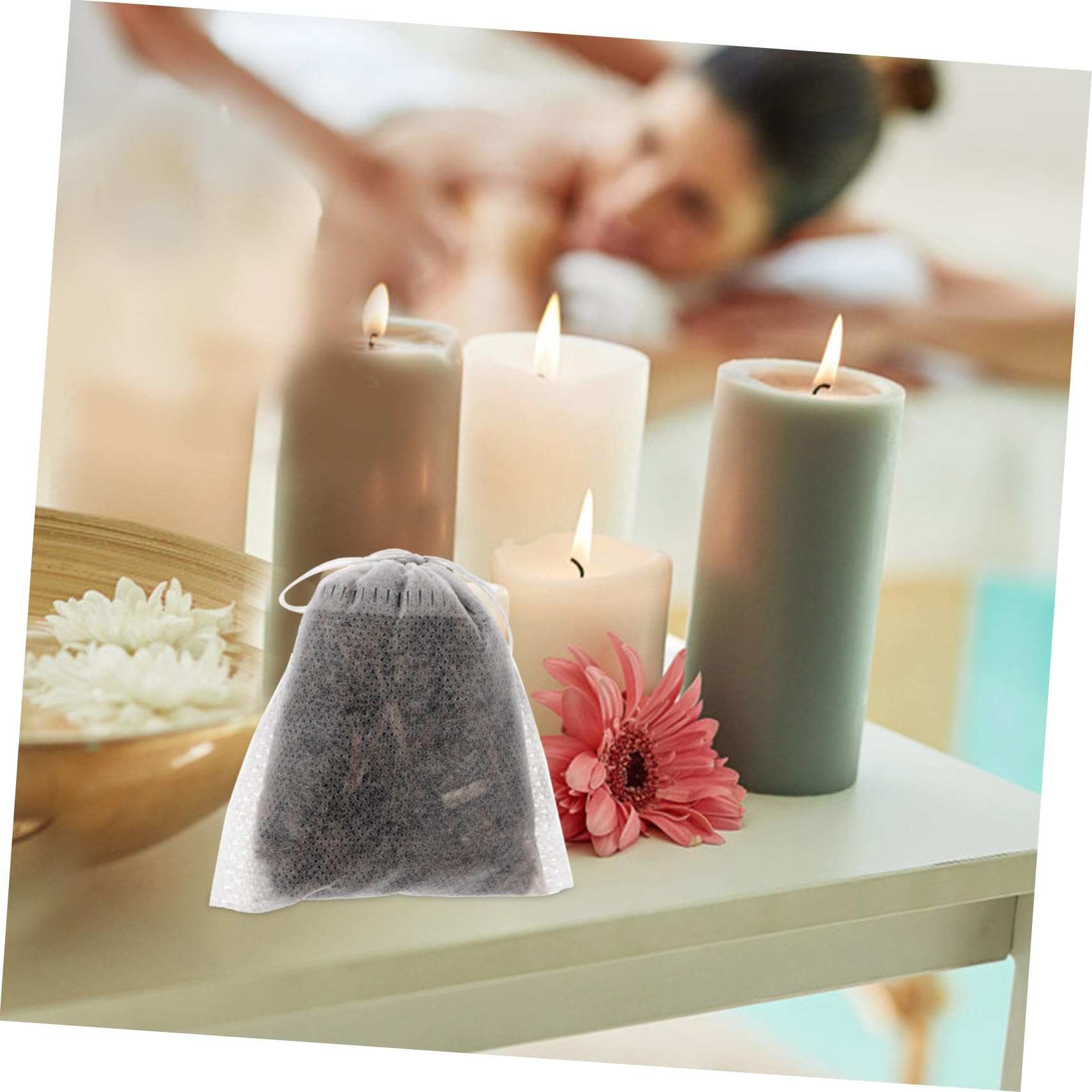 FRCOLOR 5 Sätze Aromatische Sachets Aus Beifuß Für Kleiderschränke Und Fahrzeuge Duftende Kräuterbeutel Mit Kordelzug Für Aufbewahrung Und Frische Kleinen Räumen 10 Stück * 5