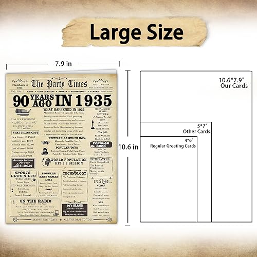 Miniatura 2 de Tarjeta de regalo de feliz cumpleaños 50 para mujeres y hombres, divertido regalo de cumpleaños de 50 años para marido y esposa, regalo de