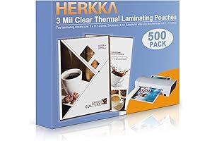 HERKKA 500 Pack Laminating Sheets: Protect and Preserve Your Documents