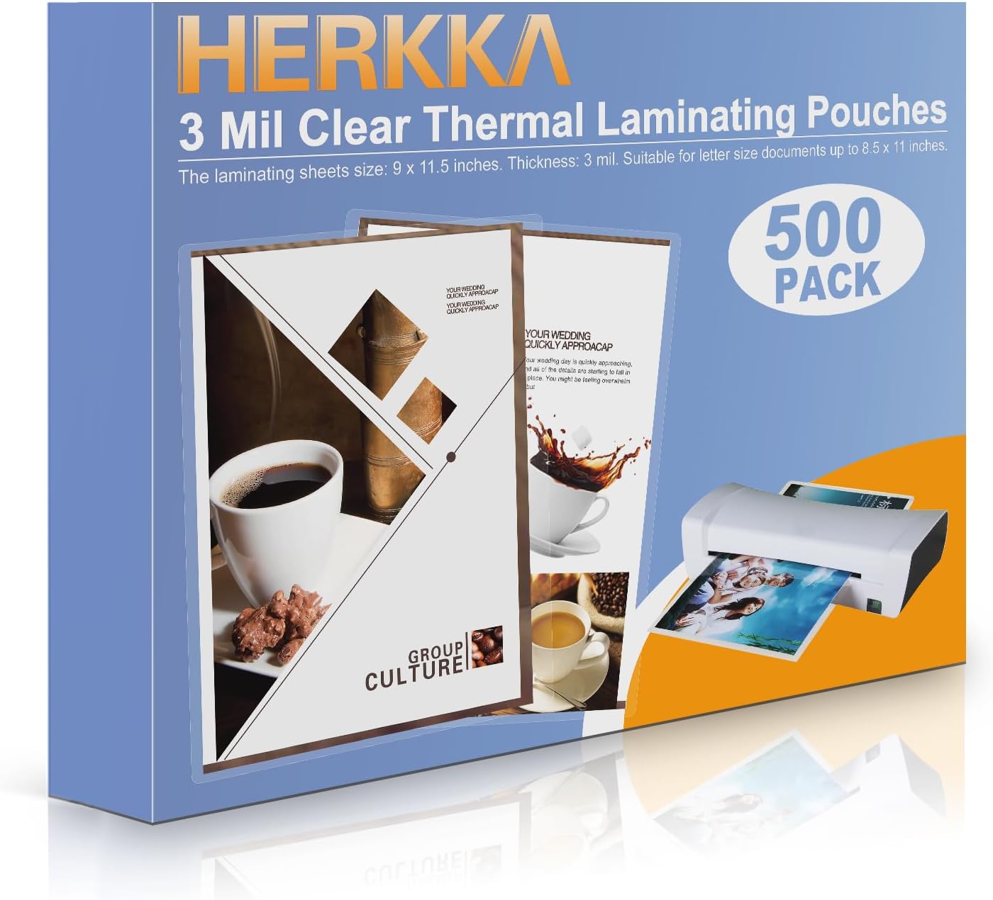 Crystal Clear Letter Size Laminating Pouches - 3 Mil Thickness (100 Pack)