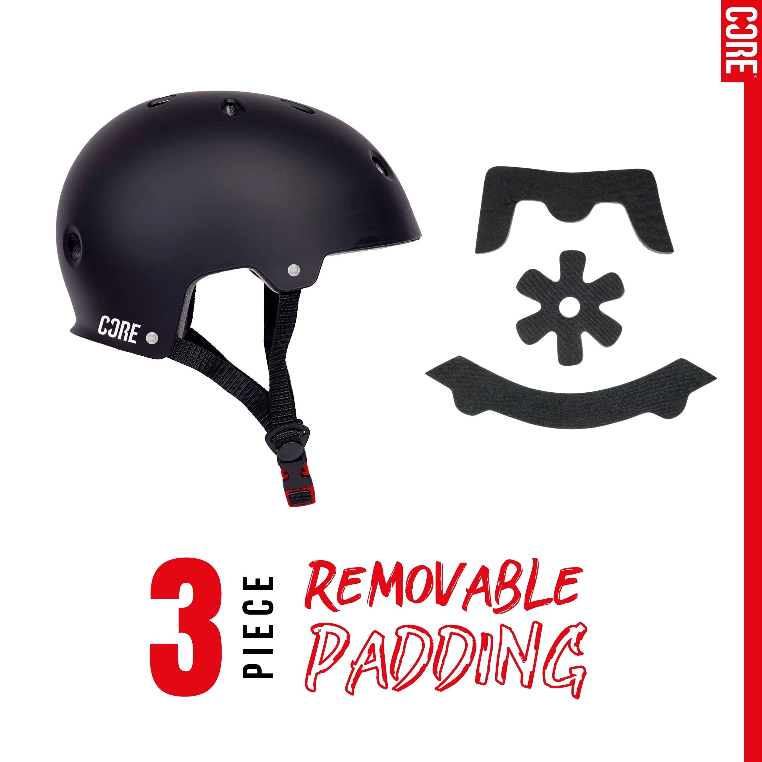 Core Casque de Protection Skate/BMX/Vélo/VTT/Roller Derby/Roller