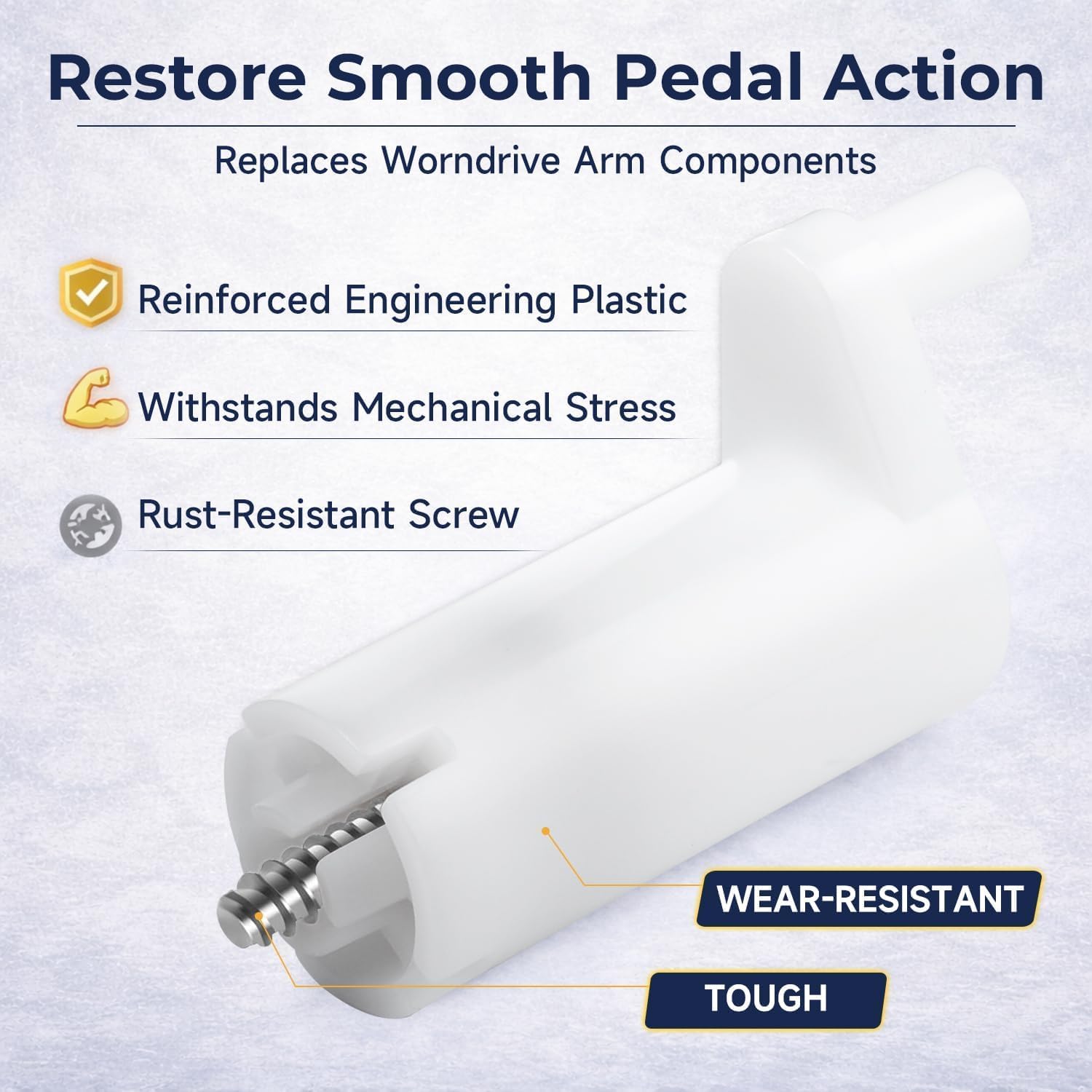 42048 RV Toilet Repair Kit Waste Ball Drive Arm Replacement Smooth Flush Compatible with Thetford Aqua-Magic Style II/Style Lite/Style Plus Replace#:42048 Includes 02125 Flange Seal & Screw