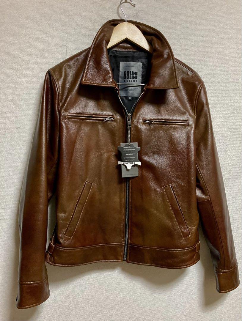 Amazon.co.jp: BOLINI ブラックラインdesignerレザージャケット  