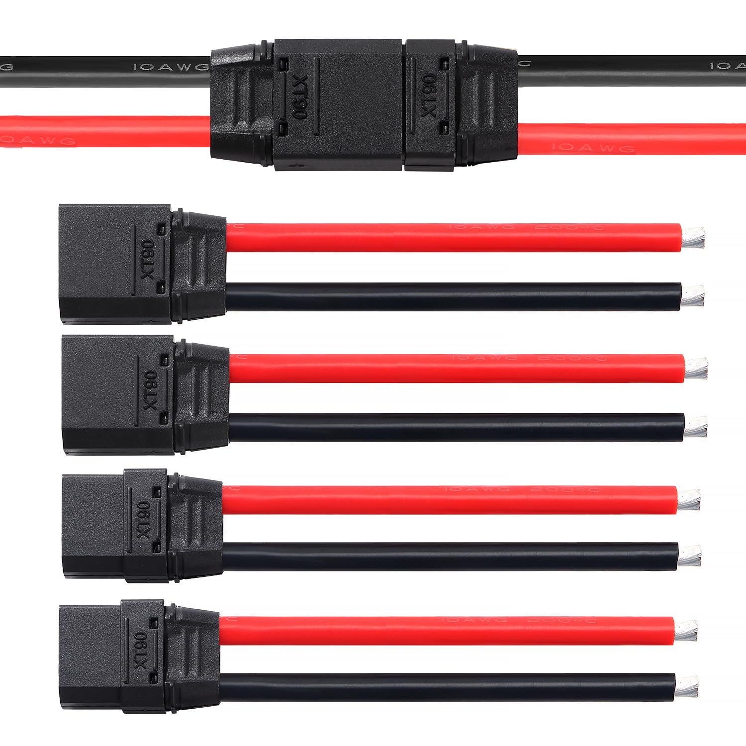 YIXISI 10 Pares XT60 XT60H Conectores de Batería, XT60H Conectores Macho Hembra, XT60H Conectores de Bala Macho Hembra, con Sheath, para Batería RC Lipo — view 18