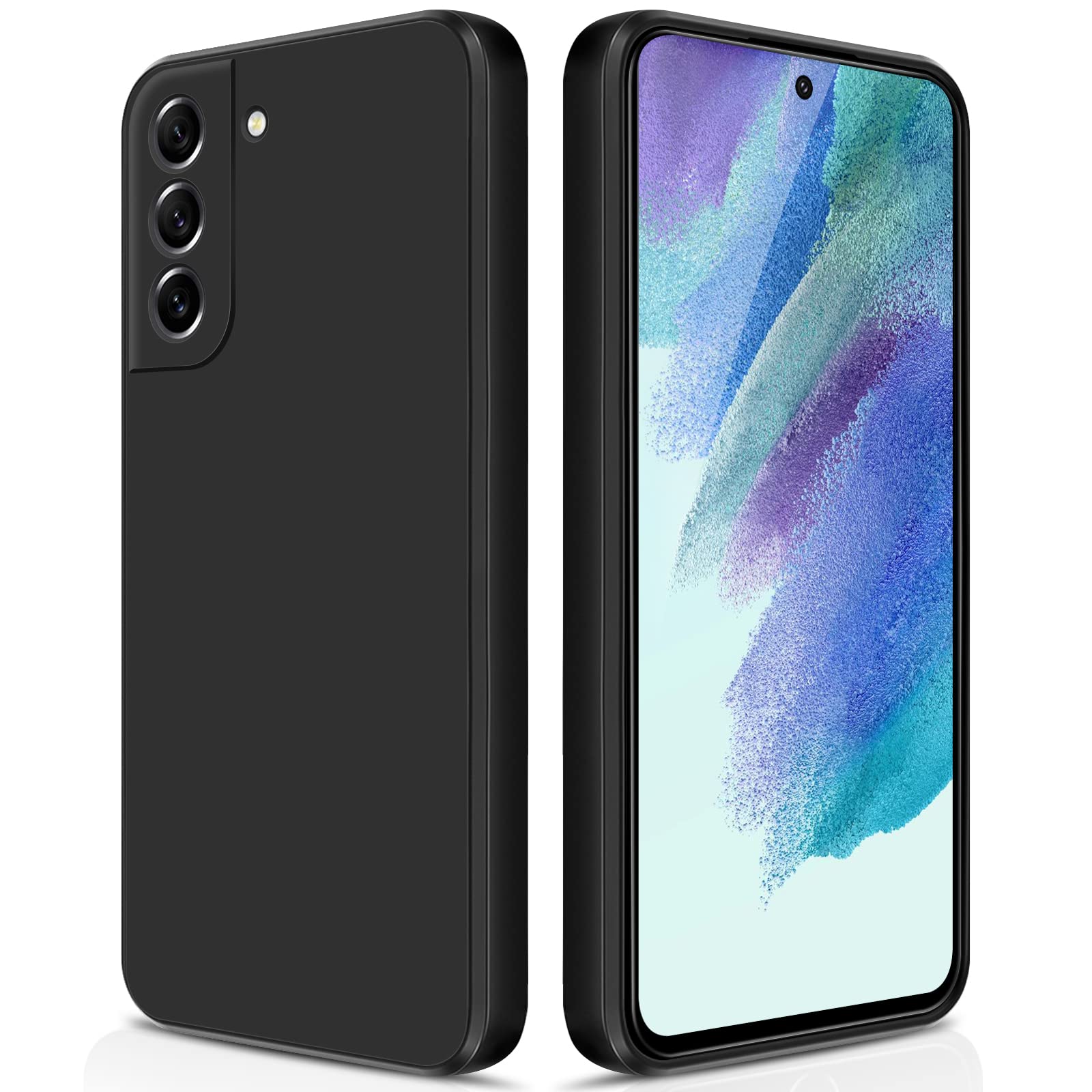 Sponsored Ad – GiiYoon Case Compatible with Samsung Galaxy S21 FE, Silky-Soft Touch Full-Body Protective Phone Silicone Case, Shockproof Cover with Microfiber Lining, Black