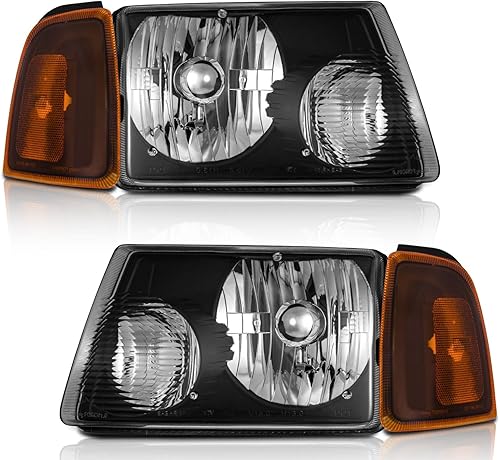 Conjunto de faros delanteros automotrices para Ford Ranger 2001-2011, par de faros delanteros de repuesto para Ford Ranger 01 02 03 04 05 06 07 08