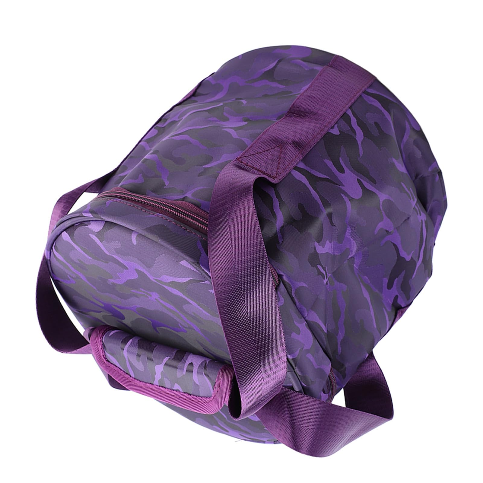 Singing Bowl Bag,Easy Cleaning with 2 External Pockets Dual Zipper Crystal Bowl Storage Case for Meditation Yoga Travel Home Storage,8in Camo - Image 2
